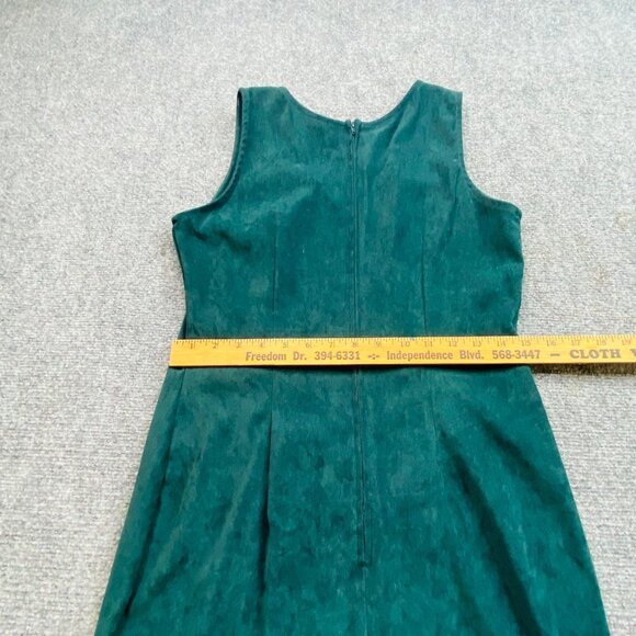 R.J. & Co. Dress Women’s 8 Green Sleeveless Sheath Soft Professional Career Wear - Picture 8 of 9